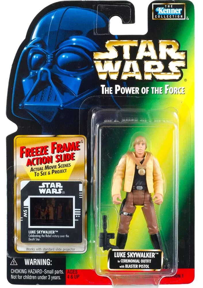 hasbro star wars 3.75 inch action figure luke skywalker ceremonial outfit a new hope yavin freeze frame