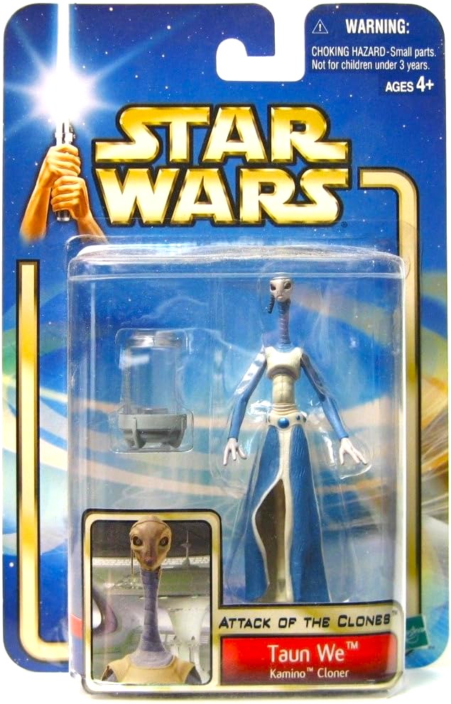 star wars attack of the clones kamino cloner taun we hasbro action figure