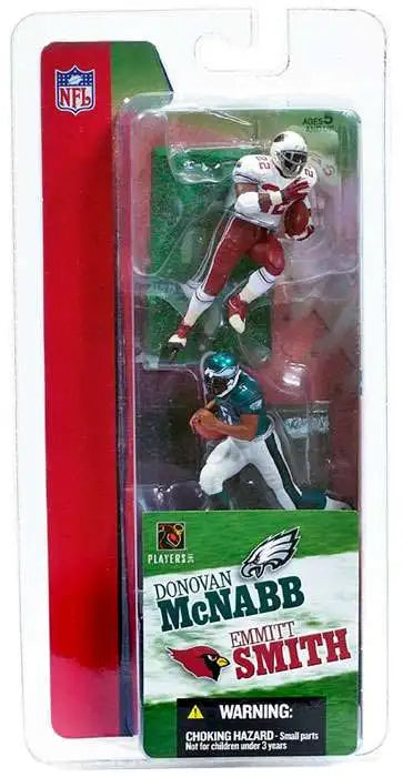 nfl sportspicks mcfarlane toys mini 3 inch sports figure collectible donovan mcnabb emmitt smith eagles cardinals