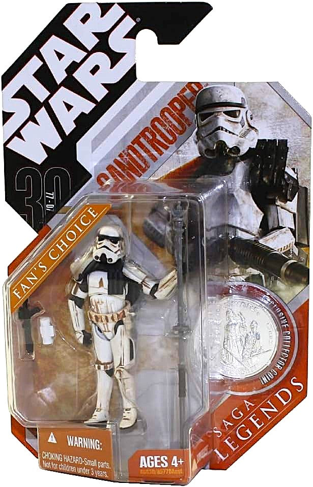 hasbro star wars sandtrooper 30th anniversary collection coin dirty version tatooine white pauldron