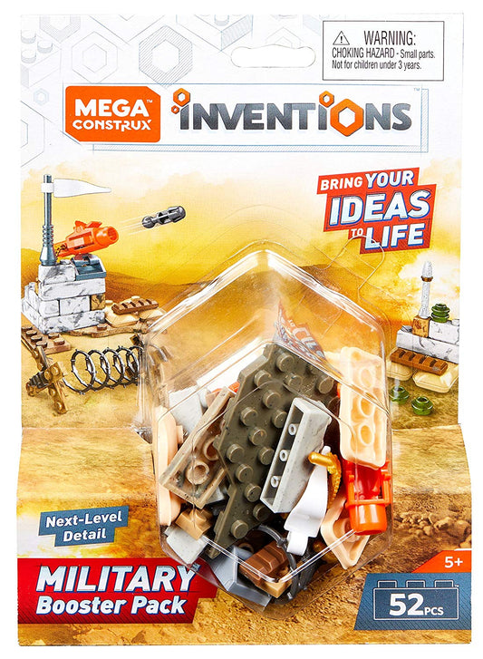 mega construx inventions military booster pack bloks plastic building blocks