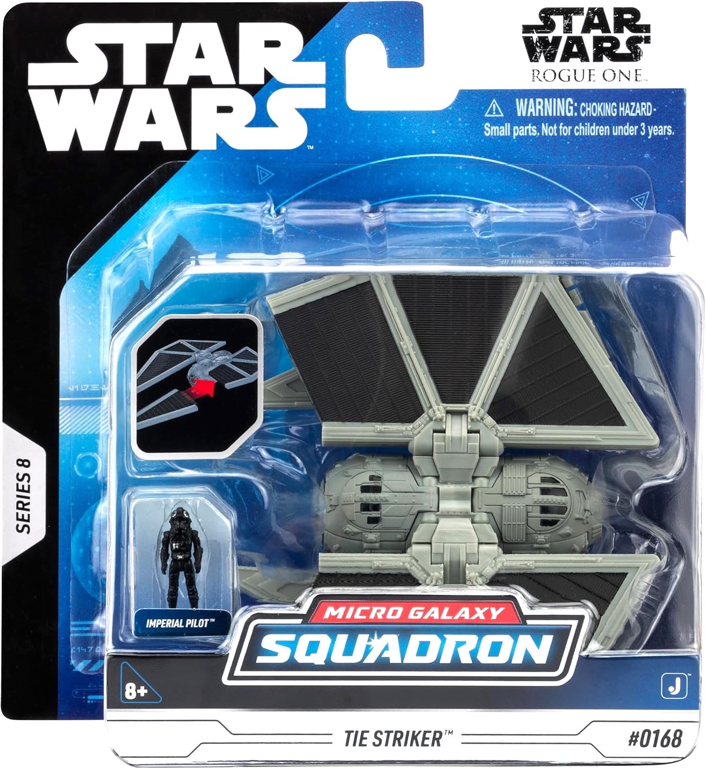 jazwares star wars micro galaxy squadron tie striker rogue one series 8