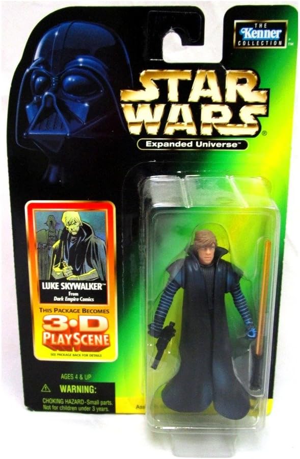 hasbro star wars 1:18 action figure expanded universe luke skywalker dark empire comics 3-D playscene