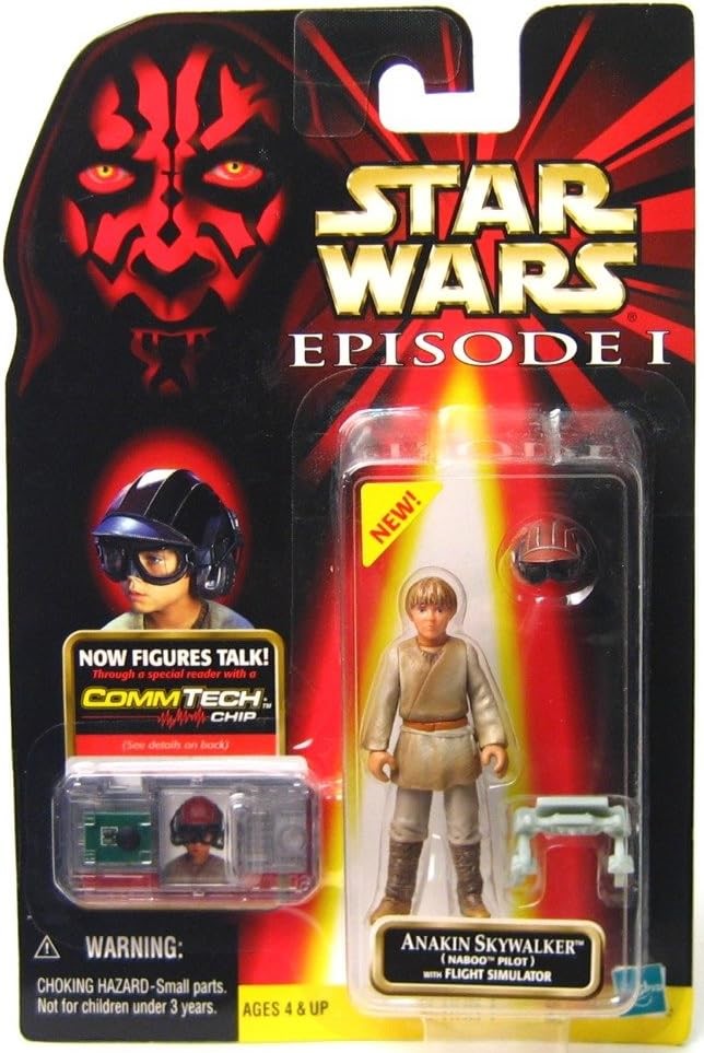 hasbro star wars episode I 3.75 inch action figure anakin skywalker naboo pilot commtech the phantom menace