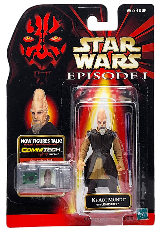 hasbro star wars episode I commtech chip ki-adi mundai action figure 1:18 jedi master