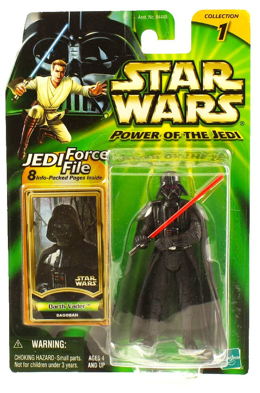 hasbro star wars power of the jedi darth vader dagobah jedi force file action figure empire strikes back