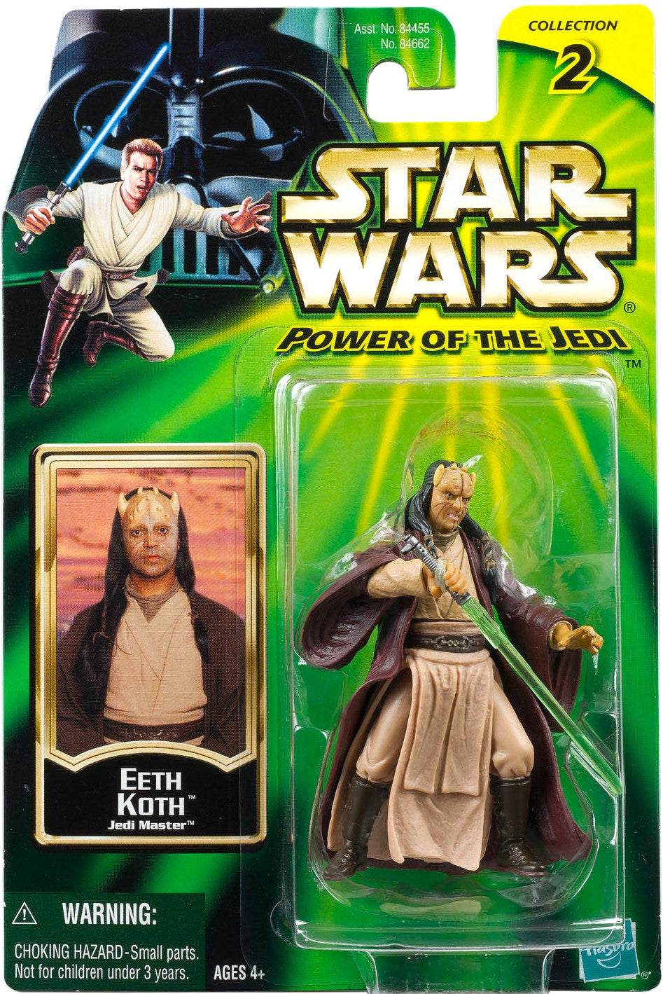 hasbro star wars eeth koth jedi master power of the jedi action figure