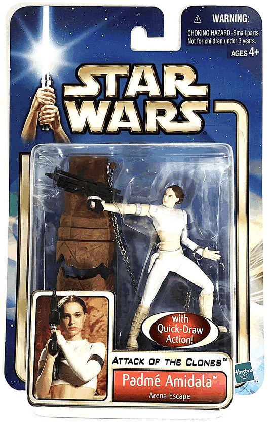 2002 hasbro star wars attack of the clones blue sage padme amidala arena escape geonosis