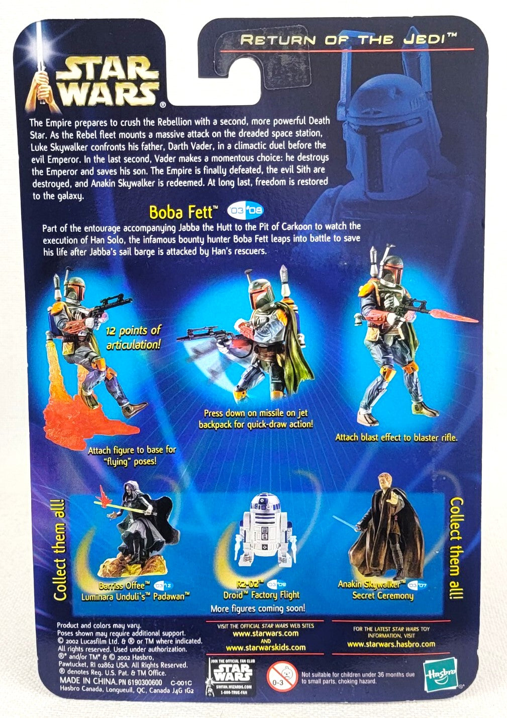 2003 Star Wars Return of the Jedi - Boba Fett (The Pit of Carkoon)