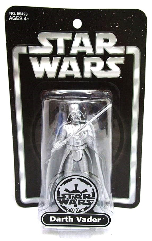 hasbro star wars 1:18 action figure silver darth vader toys r us exclusive