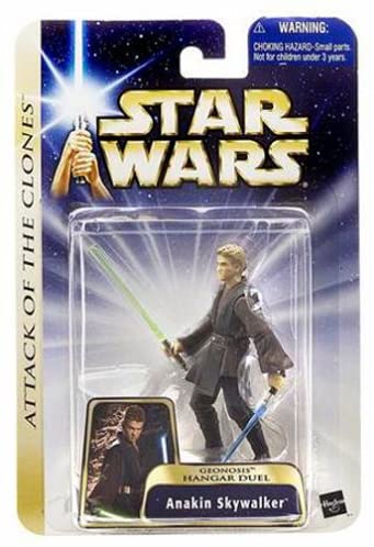 hasbro star wars gold saga anakin skywalker attack of the clones geonosis hangar duel 1:18 action figure