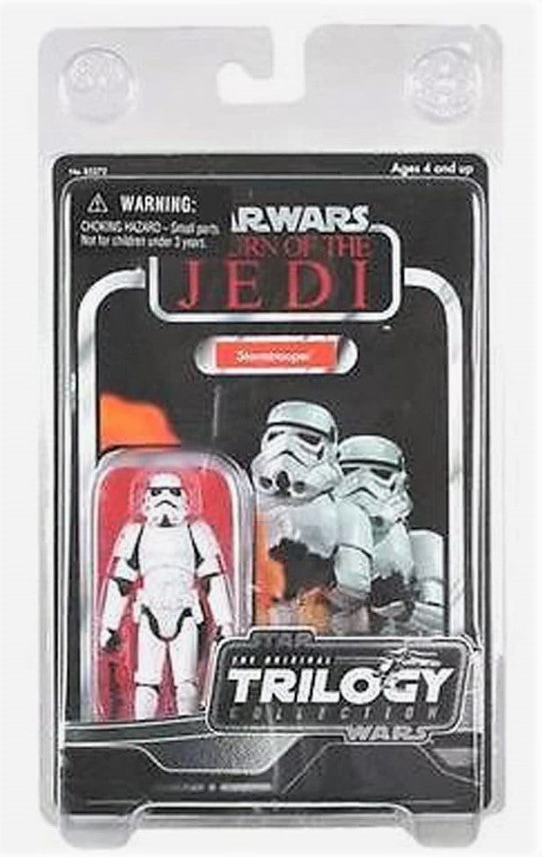 hasbro star wars return of the jedi vintage card trilogy collection action figure collectible 1/18 action figure stormtrooper