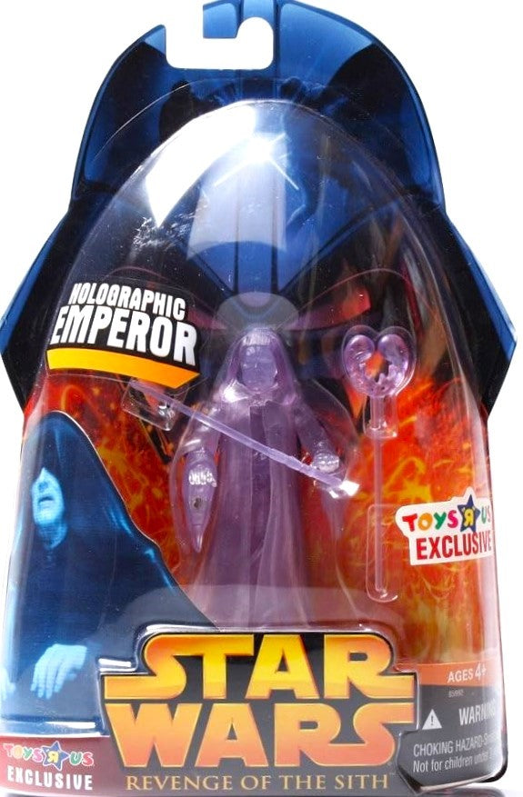 hasbro star wars 3.75 inch action figure revenge of the sith holographic emperor palpatine 