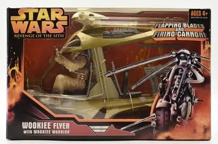 hasbro star wars 1:18 action figure wookiee flyer revenge of the sith kashyyyk