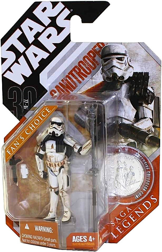 hasbro star wars sandtrooper 30th anniversary collection coin dirty version tatooine white pauldron