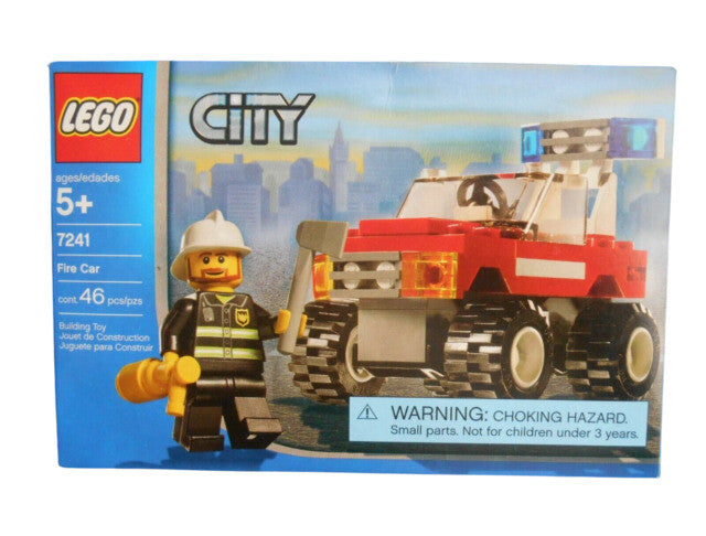 lego city 7241 fire car plastic building blocks firefighter chief minifigure