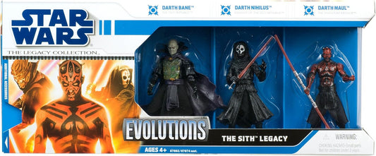 star wars evolutions collection the sith legacy darth bane nihilus maul 1:18 action figure