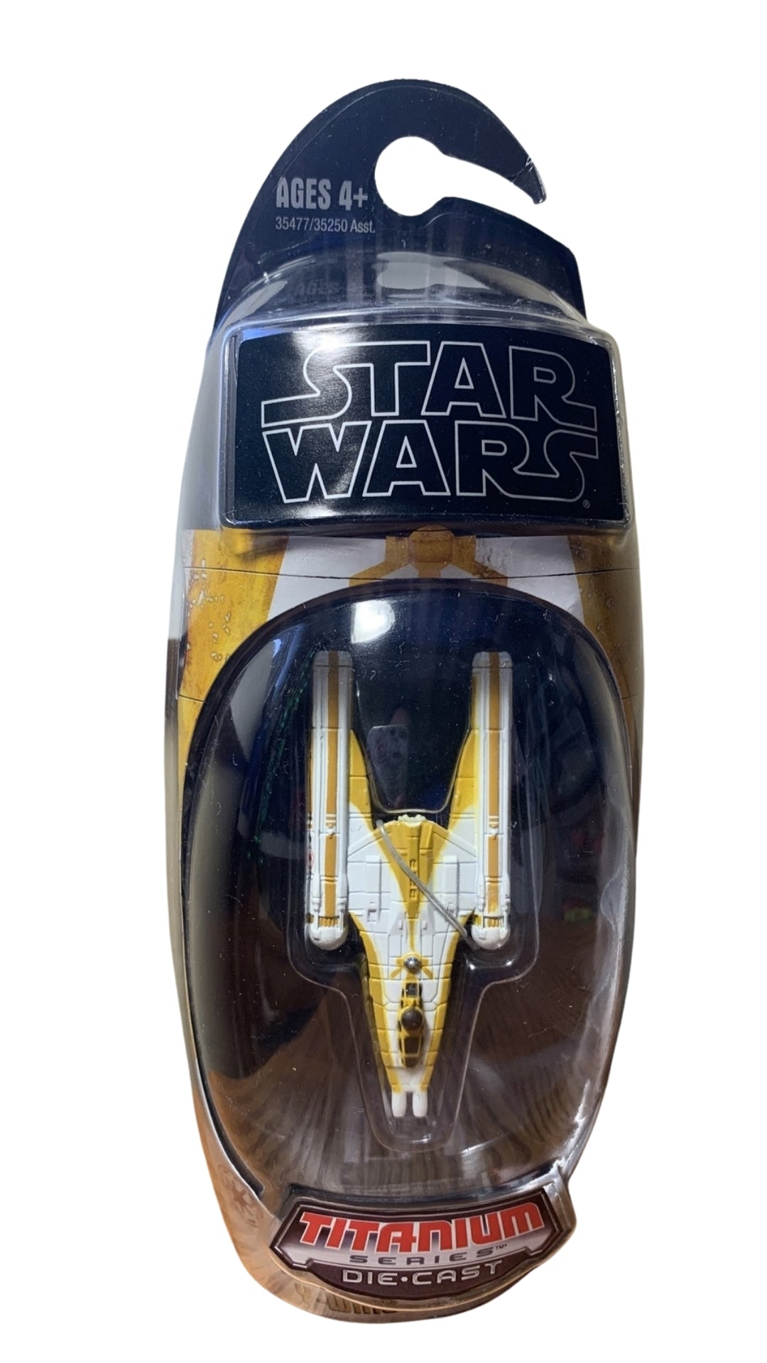 hasbro star wars die-cast titanium series anakin's y-wing bomber clone wars 