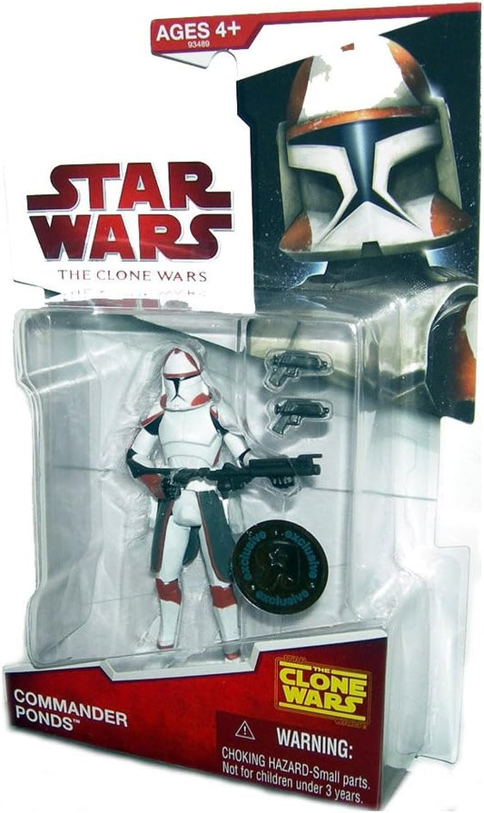 hasbro star wars 1:18 action figure the clone wars commander ponds exclusive