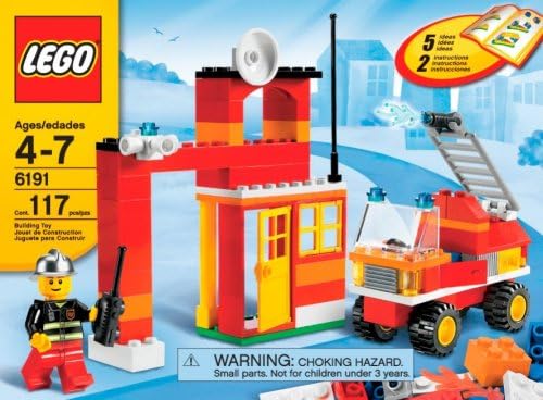 lego creative 6191 fire fighter build city set minifigure