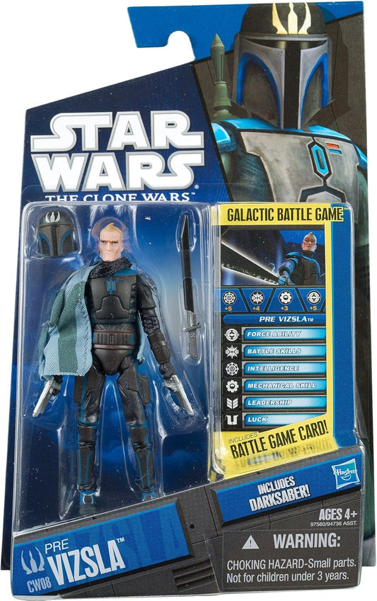 hasbro star wars 1:18 action figure pre vizsla mandalorian the clone wars darksaber death watch
