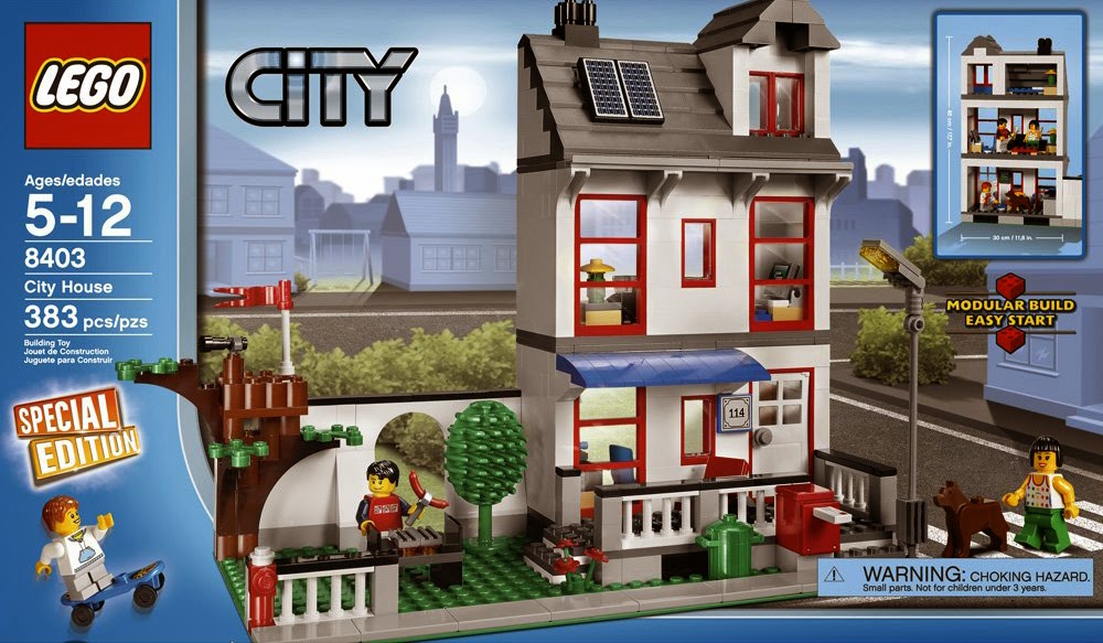 lego city 8403 city house plastic bricks building blocks special edition