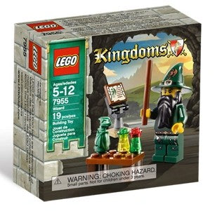 lego kingdoms wizard minifigure 7955 building block plastic brick