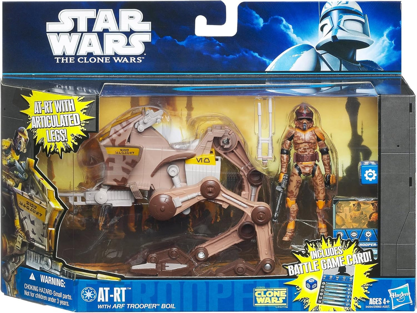 hasbro star wars 3.75 inch action figure the clone wars at-rt walker ARF trooper boil battle of ryloth galactic battle game