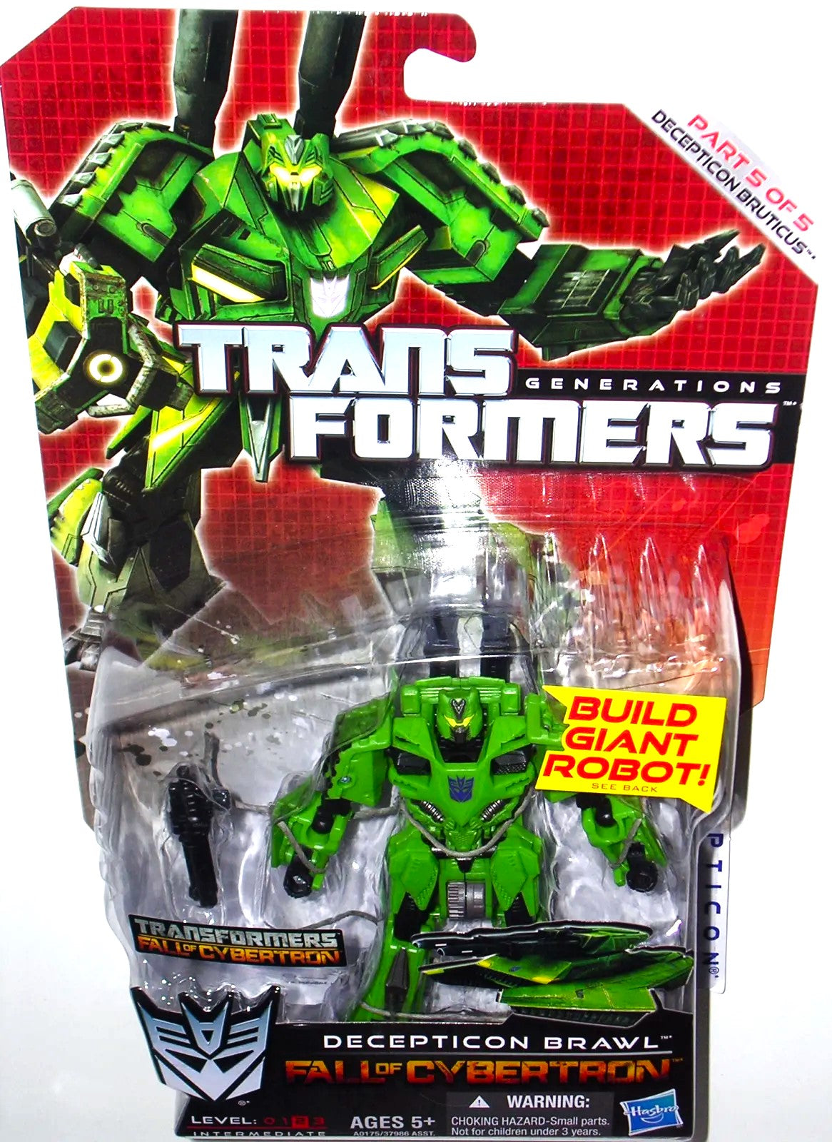 hasbro transformers generations decepticon brawl fall of cybertron bruticus combiner action figure