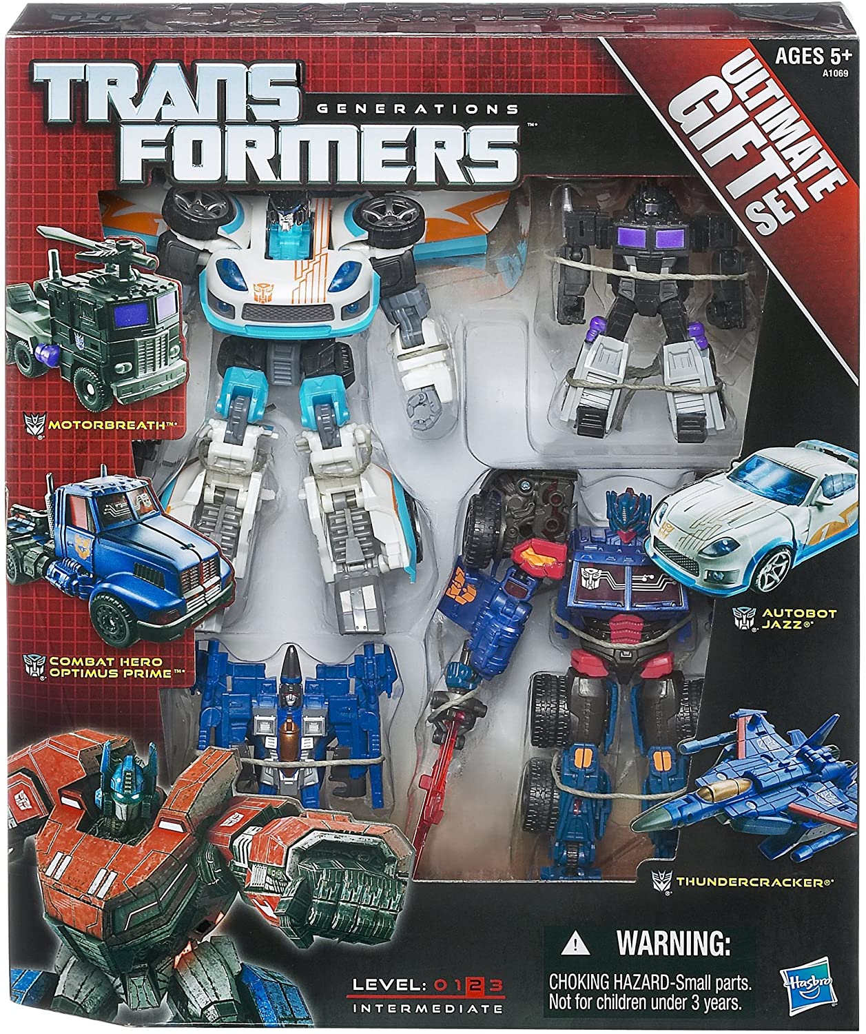 hasbro transformers deluxe legends class ultimate gift set conbat hero optimus prime jazz thundercracker motorbreath autobot decepticon action figure