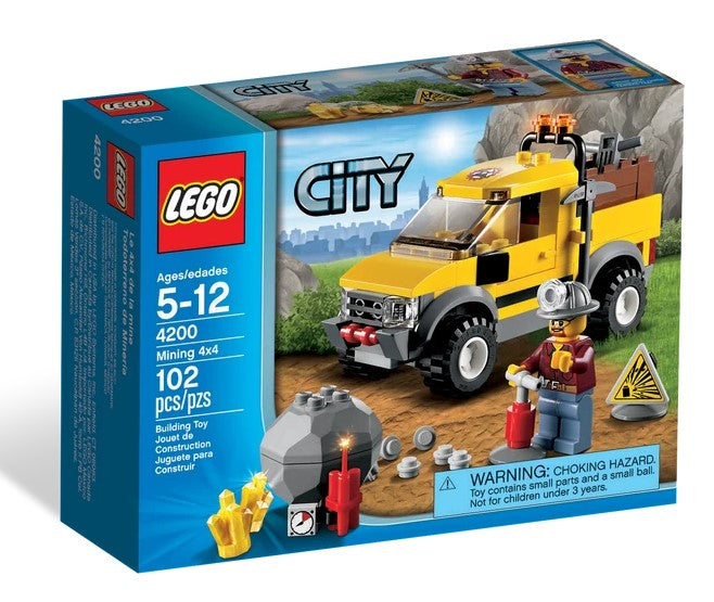 lego city 4200 mining 4x4 truck minifigure