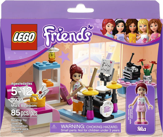 lego friends 3939 mia bedroom mini doll figure minifigure