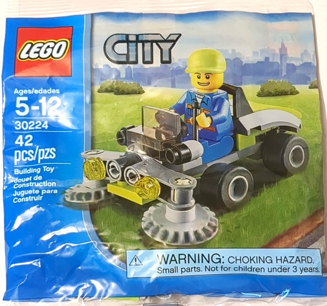 lego city 30224 polybag ride on lawn mower plastic building blocks minifigure