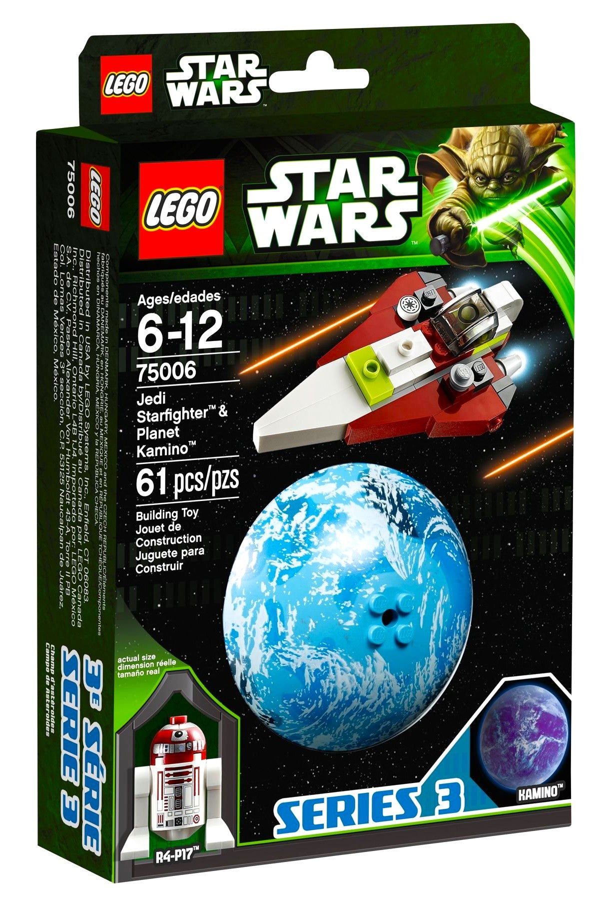 lego 75006 planet kamino jedi starfighter attack of the clones r4-p17 minifigure