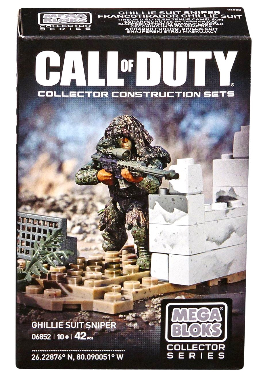 mega brands bloks construx ghillie suit sniper call of duty plastic building blocks set 06852