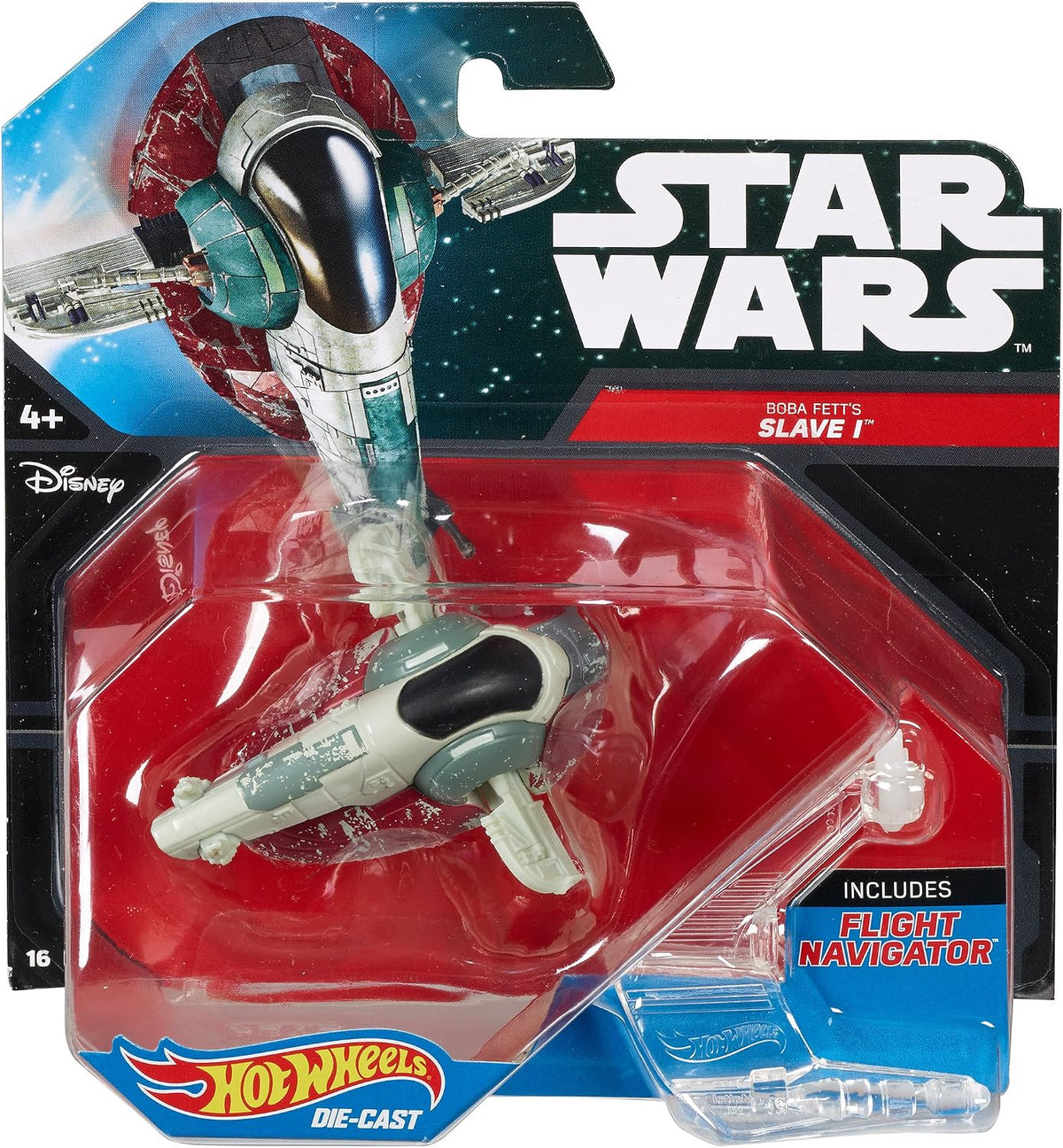 mattel hot wheels star wars starships die-cast metal slave I boba fett empire strikes back bespin