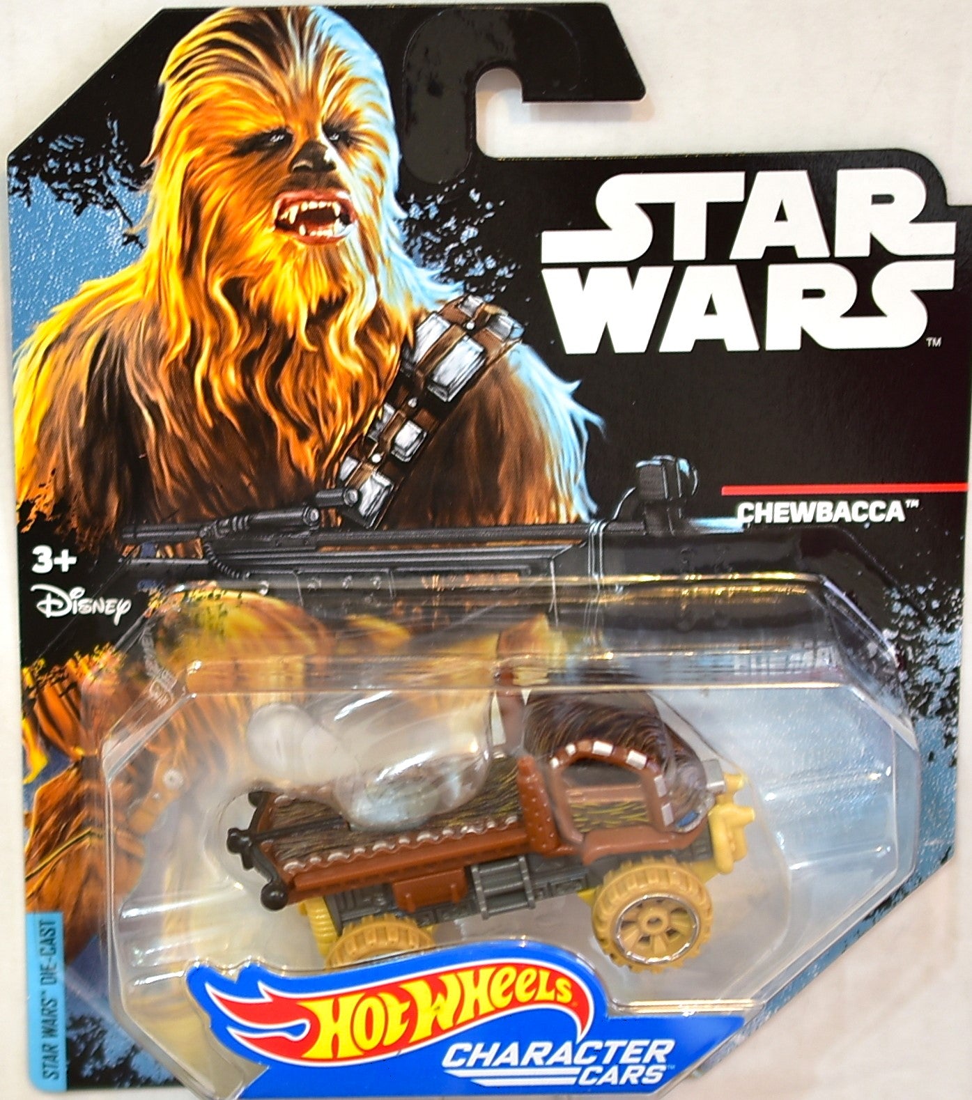 mattel hot wheels star wars character car chewbacca 1:64 die cast
