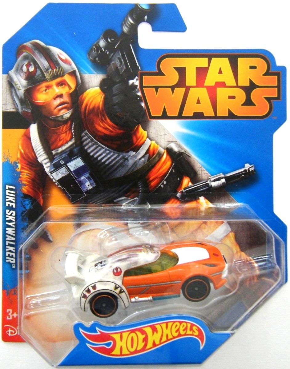 mattel hot wheels star wars character car luke skywalker pilot 1:64 die cast