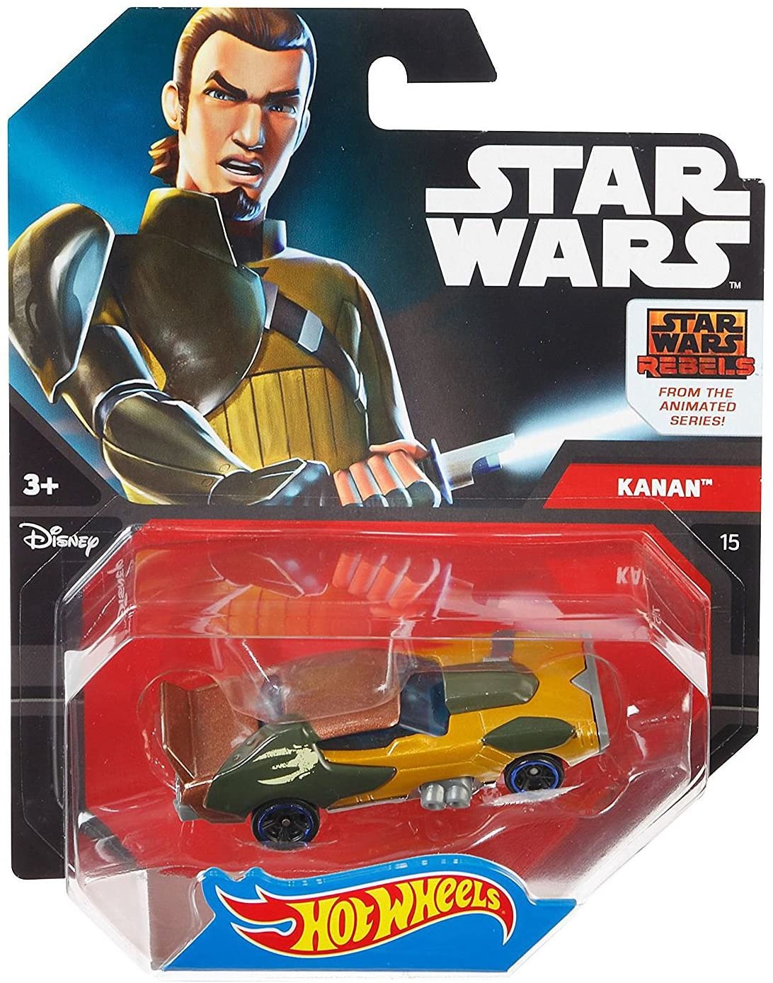 mattel hot wheels star wars rebels kanan jarrus character car 1:64 die cast
