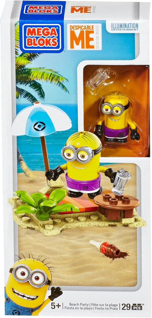 mega bloks construx despicable me minions beach party plastic building blocks CNC74