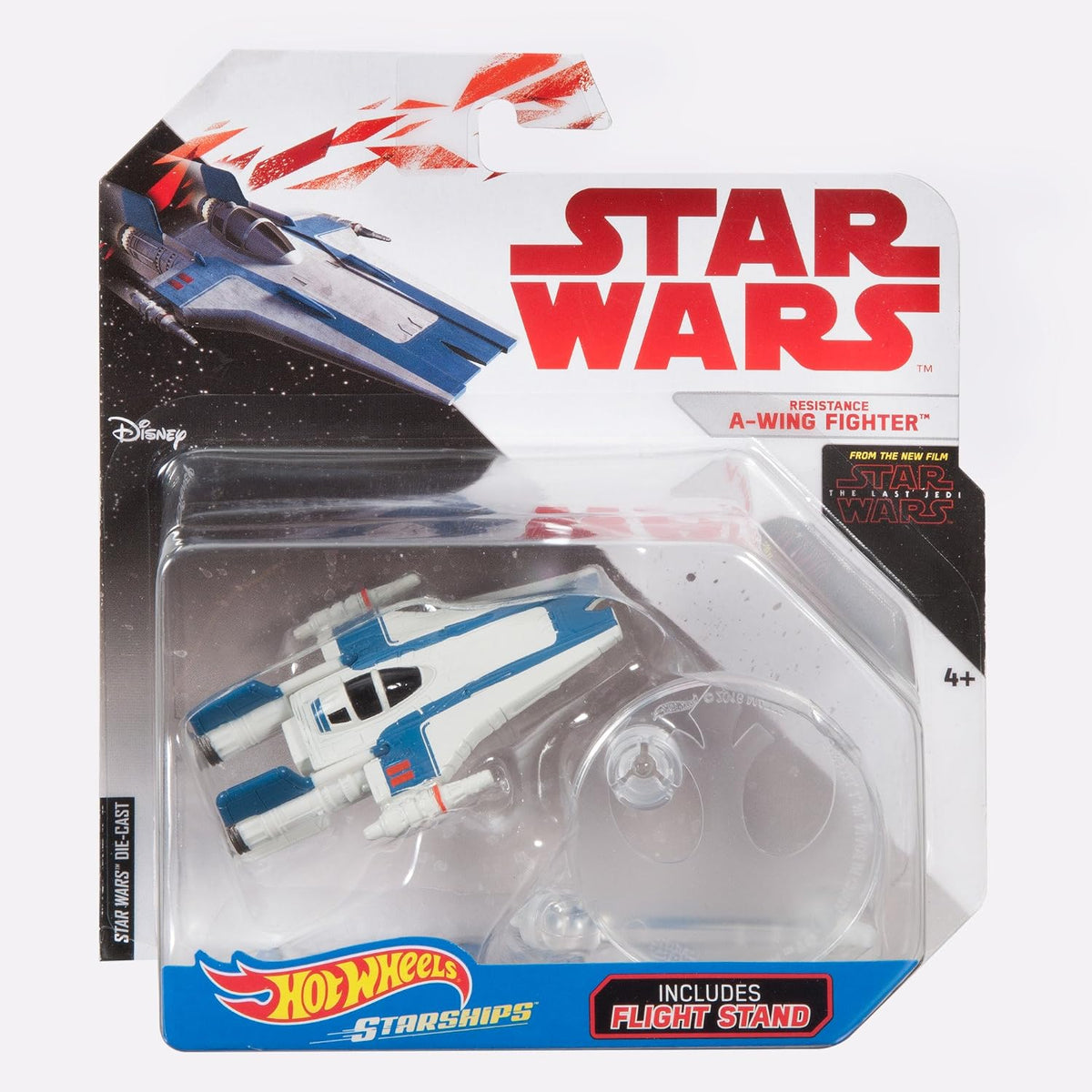 mattel hot wheels die-cast star wars starships the last jedi resistance a-wing 