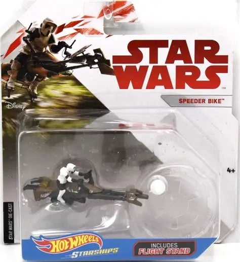 mattel hot wheels die-cast starships speeder bike endor scout trooper return of the jedi