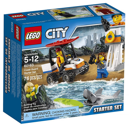 lego city 60163 coast guard starter set shark minifigure watch tower