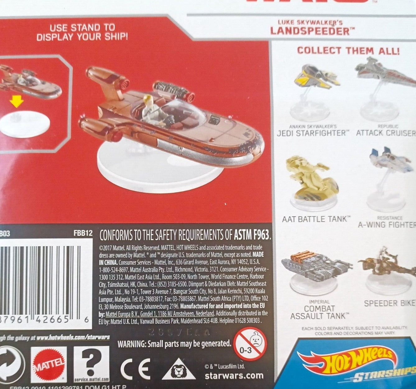Hot Wheels Star Wars Starships - Luke Skywalker's Landspeeder (2016)