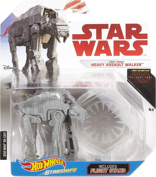 mattel hot wheels star wars starships first order heavy assault walker crait