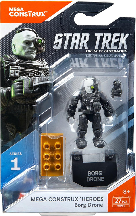 mega bloks construx heroes micro action figure series 1 star trek next generation borg drone 