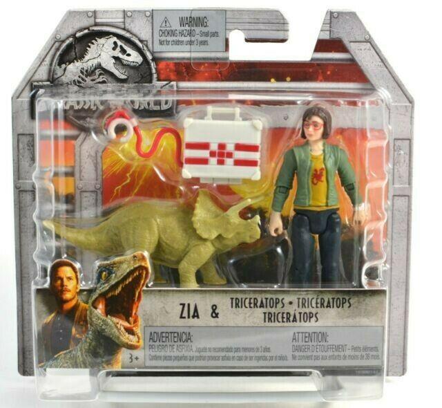 mattel jurassic world dinosaur action figure zia baby triceratops fallen kingdom
