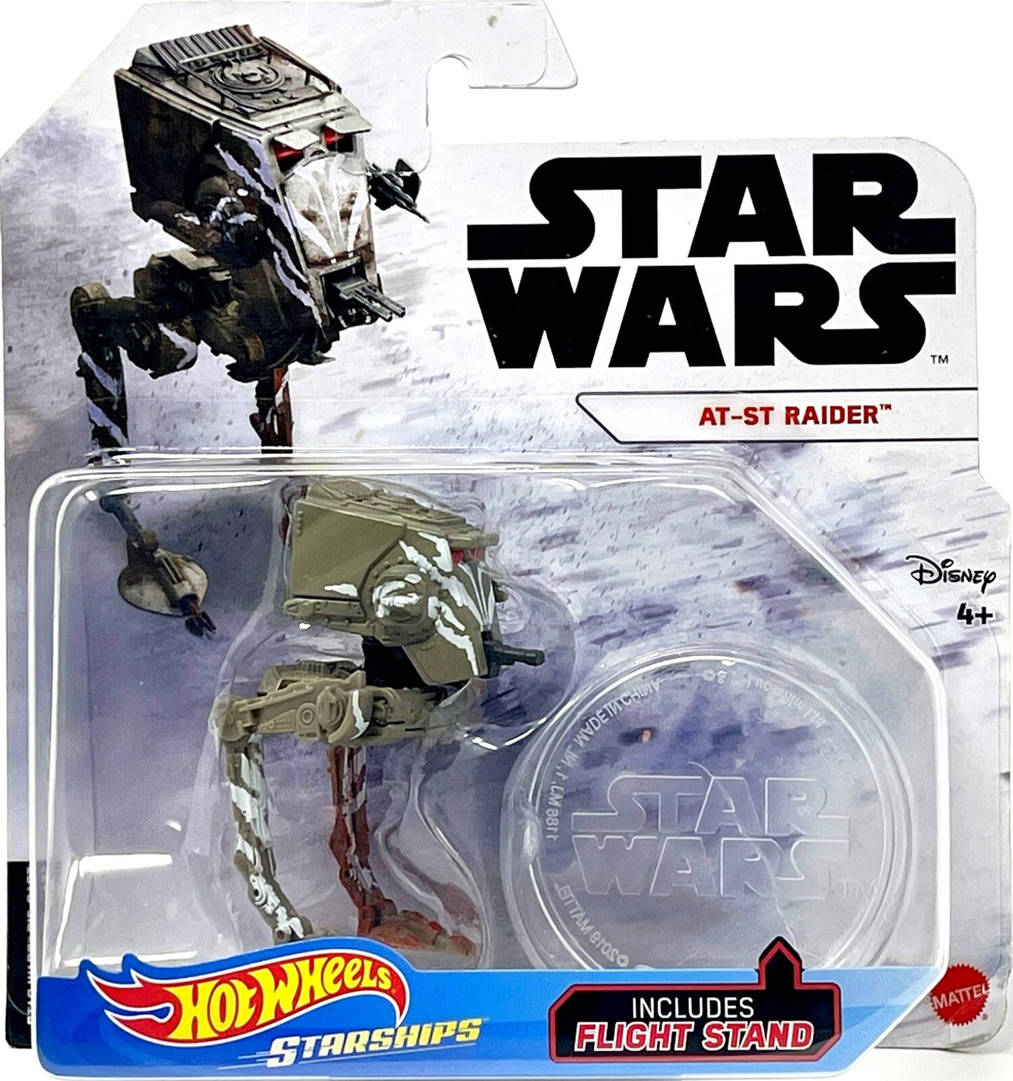 mattel hot wheels die cast starships at-st raider walker the mandalorian