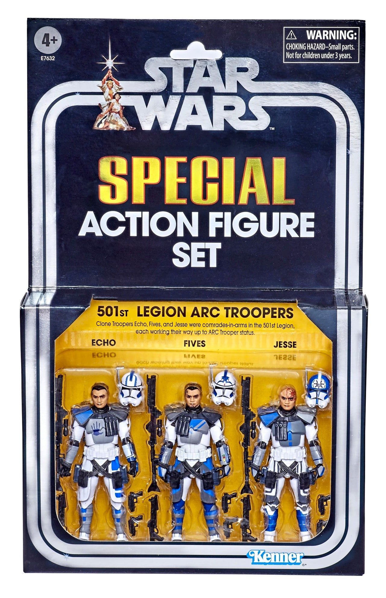 hasbro star wars action figure set 501st legion ARC troopers 2020 SDCC exclusive echo jesse fives 1:18
