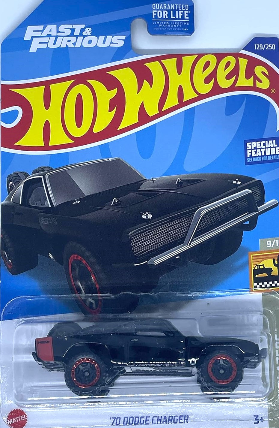 mattel hot wheels 1:64 die cast '70 dodge charger #129 fast & furious baja blazers